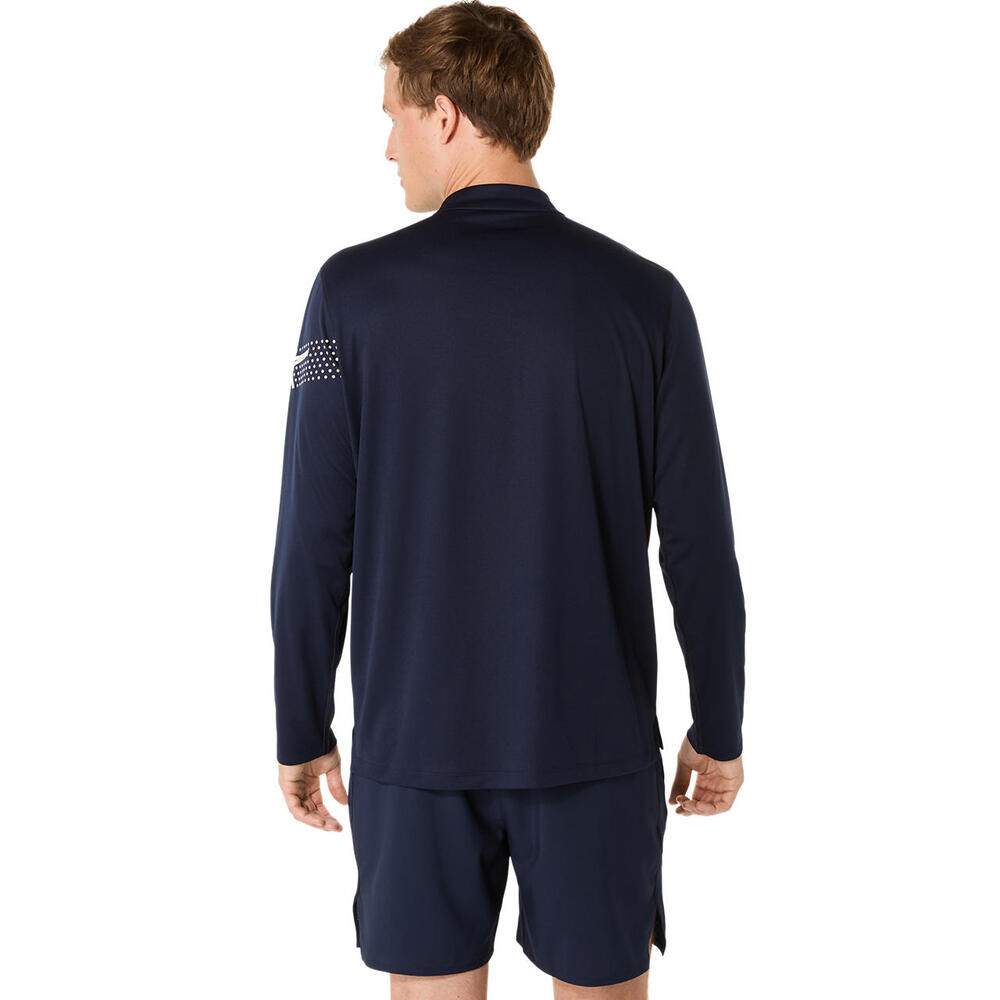 Casaca Running Icon Ls 1/2 Zip Hombre Midnight