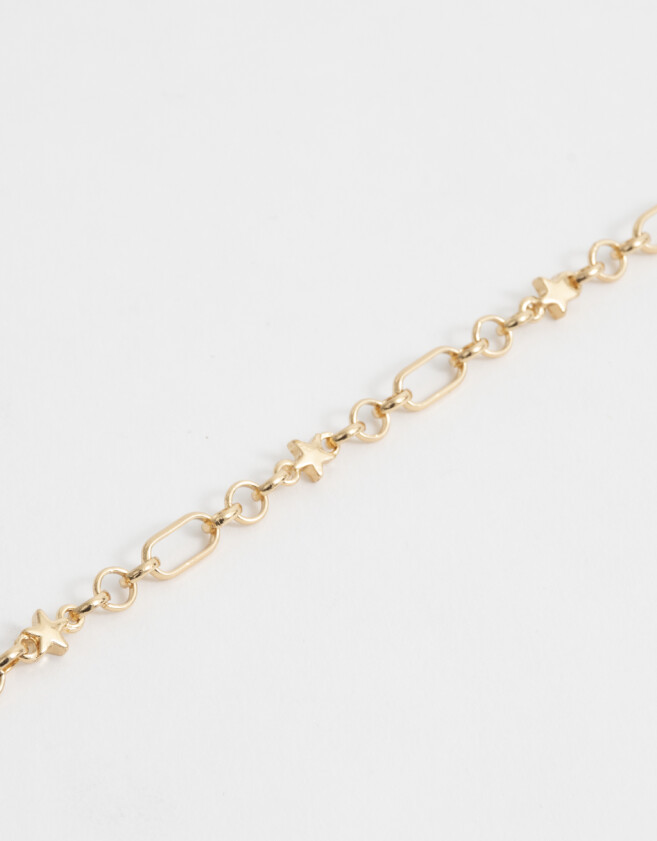 Pulseras Flexibles Bañada en Oro Pulsera Flexible Con Strass - Dorado