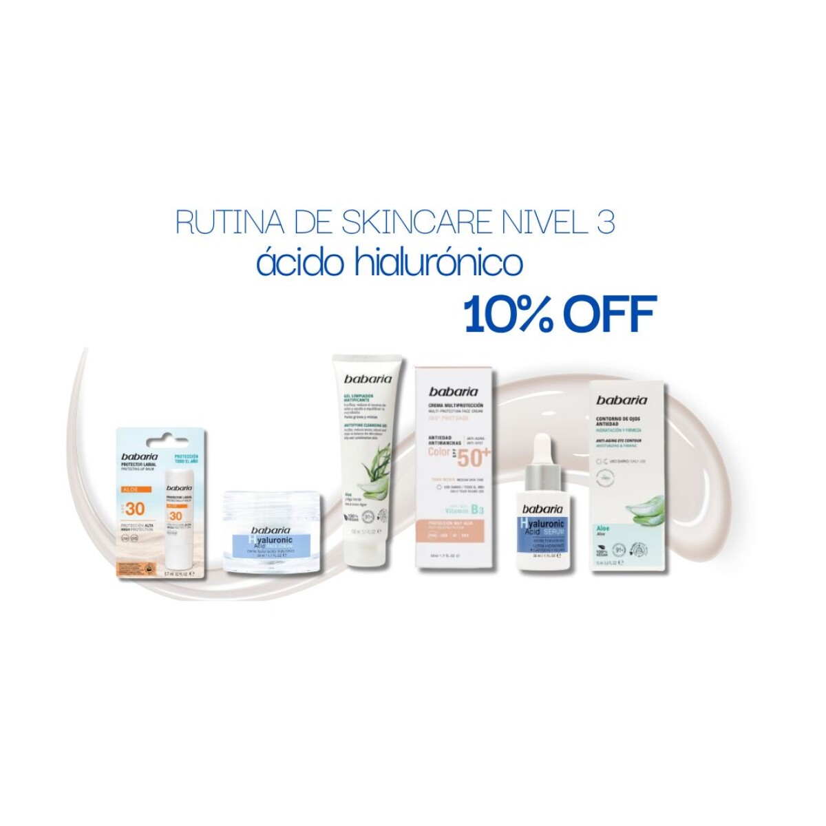 Rutina de skincare NIVEL 3 - Ácido hialurónico 