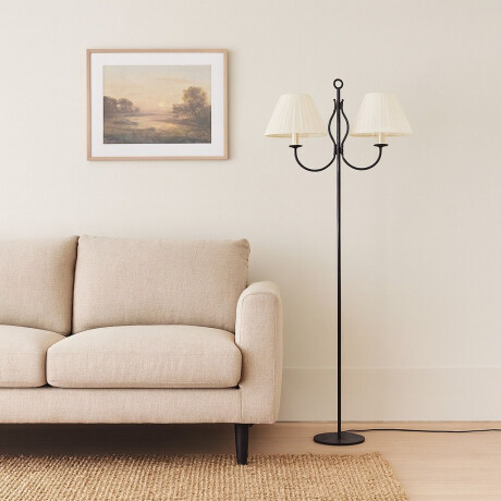 Lampara de Pie Doble Hierro Lampara de Pie Doble Hierro