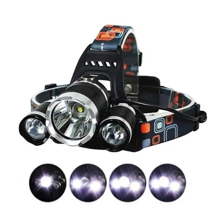 Linterna Minero 3 Led Recargable Caza Pesca 001