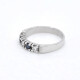 Anillo En Oro Blanco 18K, Brillantes Y Zafiros Anillo En Oro Blanco 18K, Brillantes Y Zafiros