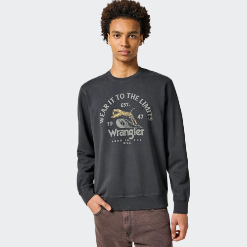 Buzo Wrangler Crewneck Negro