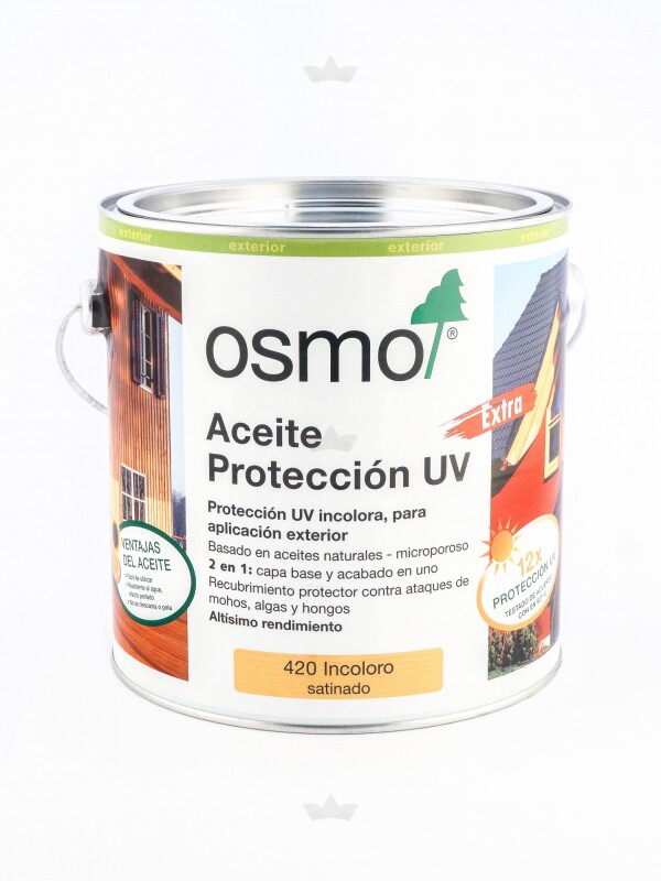 OSMO 420 ACEITE DE PROTECCION 12 UV INCOLORO 2.5 LT. N/A
