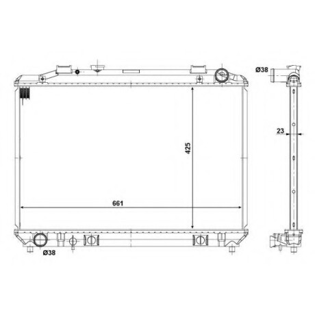 RADIADOR DAIHATSU LITEACE R40 96/ (66.8X42.5) REACH RADIADOR DAIHATSU LITEACE R40 96/ (66.8X42.5) REACH