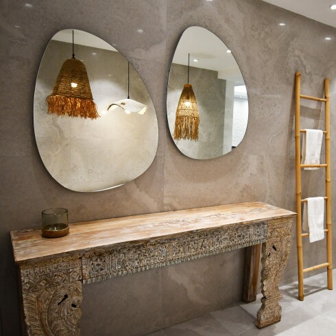 ESPEJO FRAMELESS 70X90 ANTICORROSION CON SENSOR ONE TOUCH Y LUZ LED 000