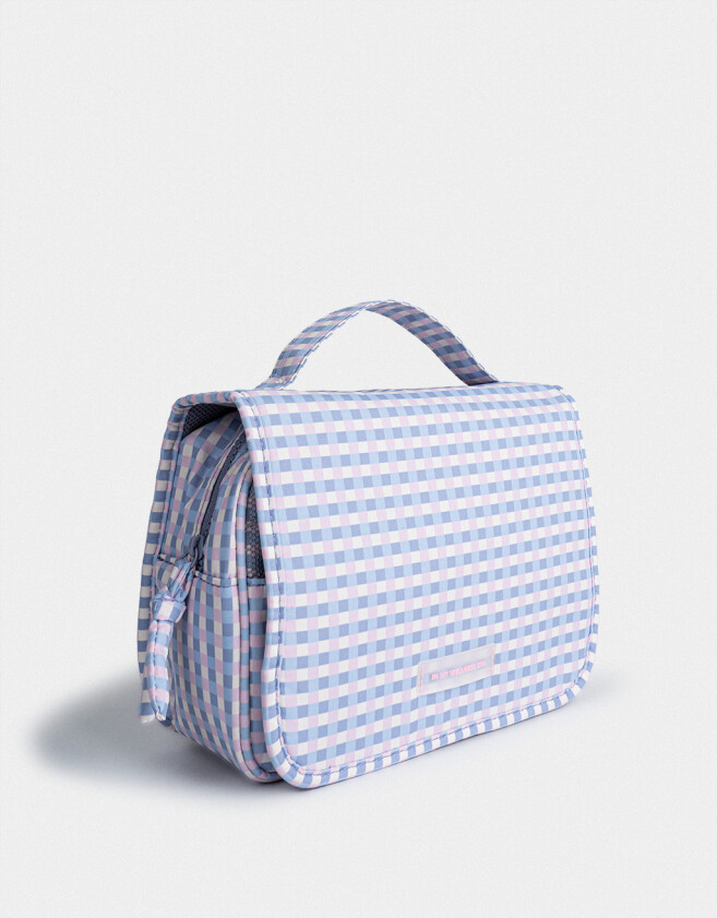 Porta Cosméticos Portacosméticos "in My Wellnes Era" - Estampado Geometrico