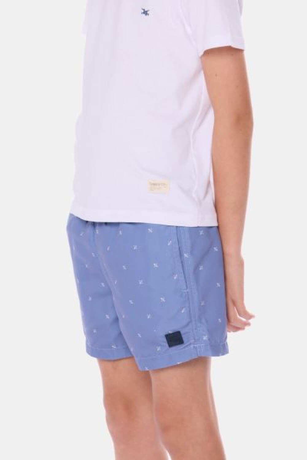 SHORT DE BAÑO ESTAMPADO Azul