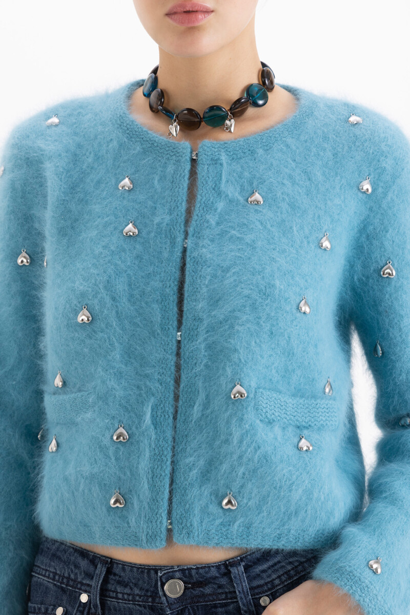 CARDIGAN JEWEL Celeste