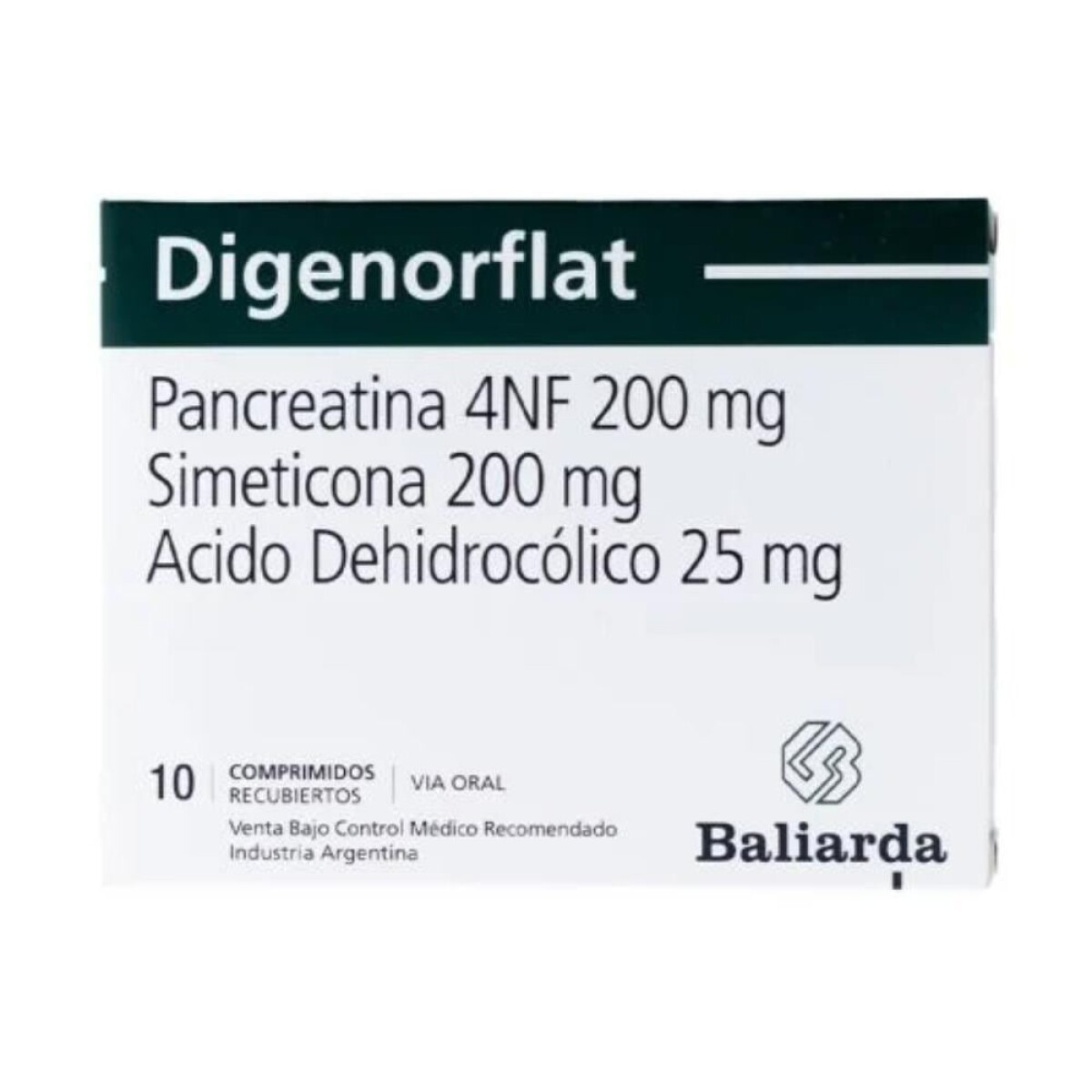 Digenorflat 10 Comprimidos ¿ Digestivo / Anti-Flatulento 