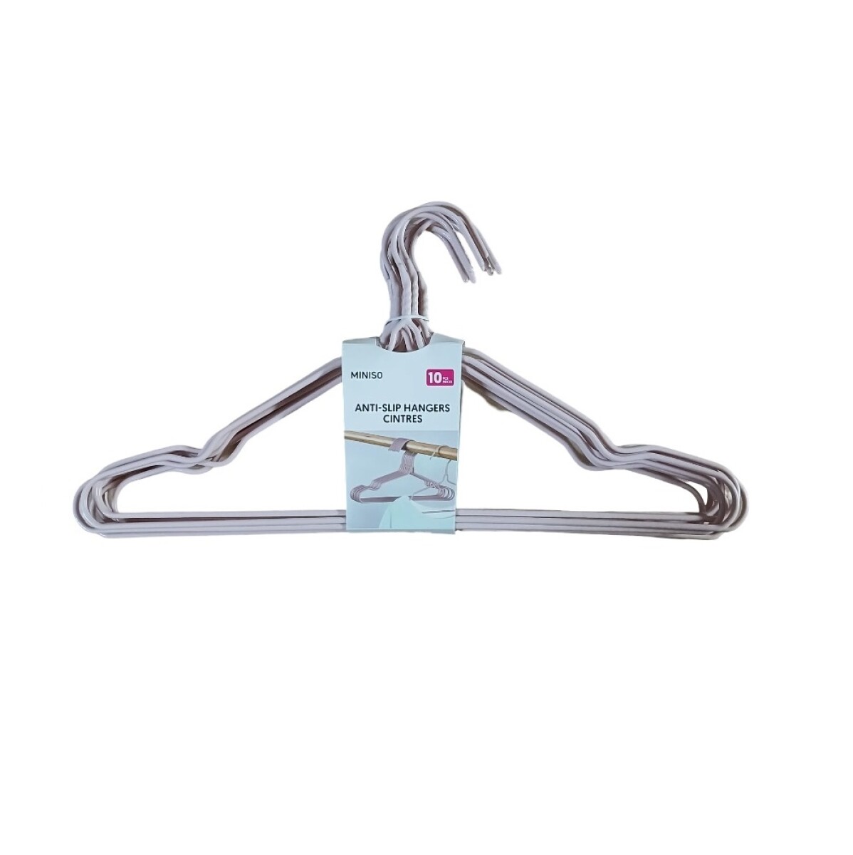 Percha antideslizante 10pcs - rosa 