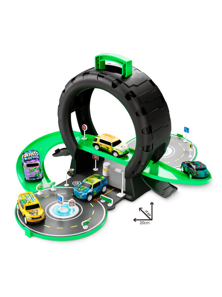PISTA RUEDA DINO VERDE