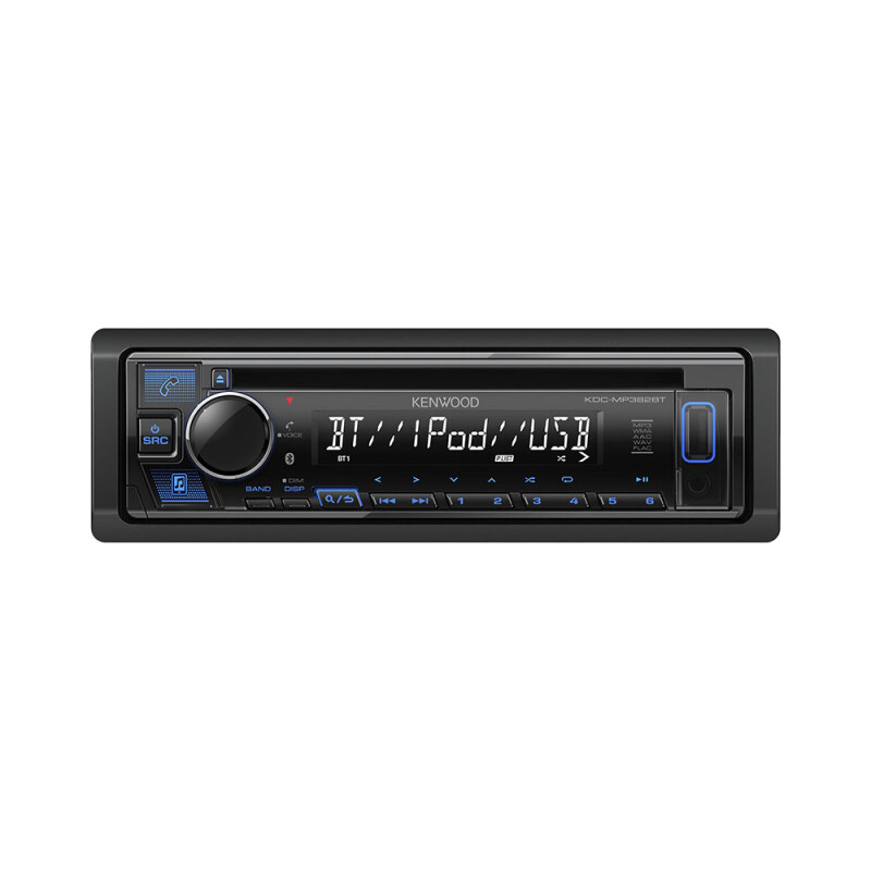 Autoradio 1Din Kenwood Kdc-Mp382Tb Cd/Bluetooth con control Autoradio 1Din Kenwood Kdc-Mp382Tb Cd/Bluetooth con control