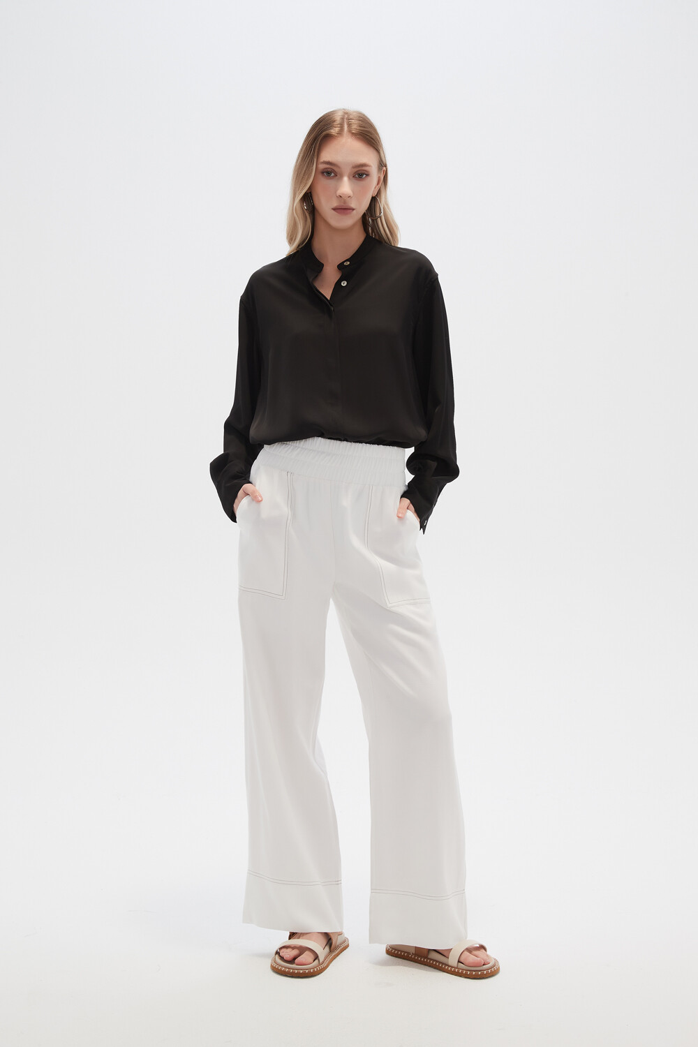 Pantalon Crescent Marfil / Off White