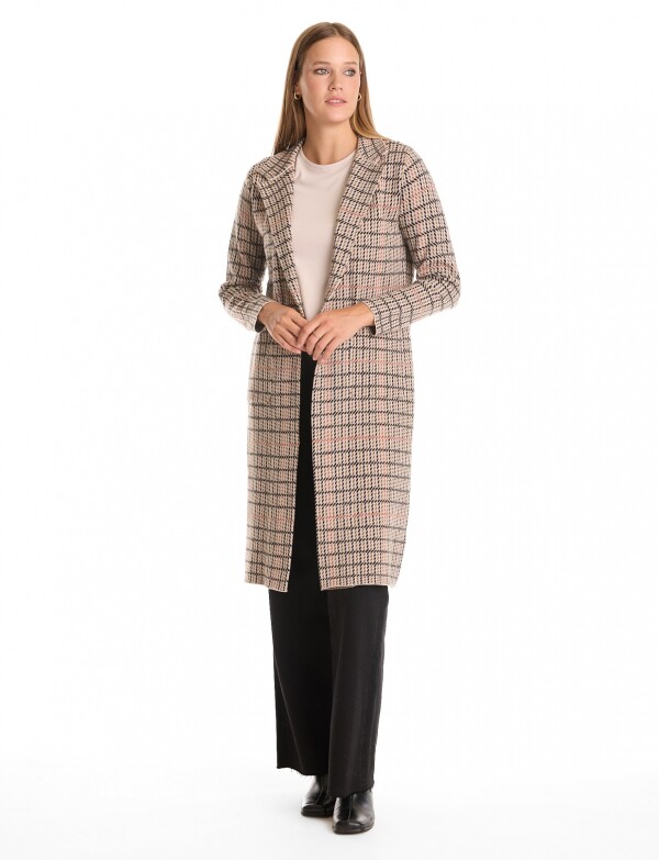 Chaqueta Larga Printed MULTI/BEIGE