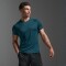 Polo Running Aero Mesh Tee Hombre Dark Moss/silver Reflective