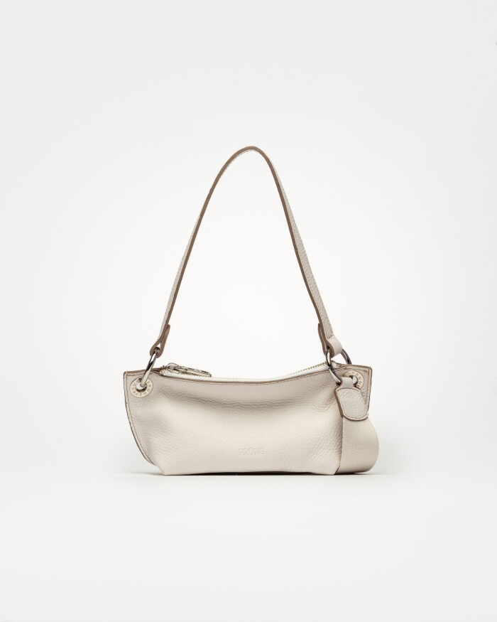 Mini bag Anya en cuero graneado Natural
