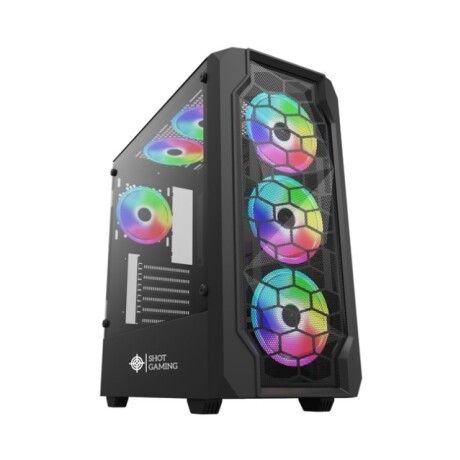 GABINETE GAMING SHOT SUB -8010-4C SERIE PRO CON 4 FANS RGB 001