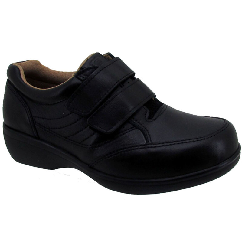Zapatos de Mujer Lombardino Casual Diabetic Negro