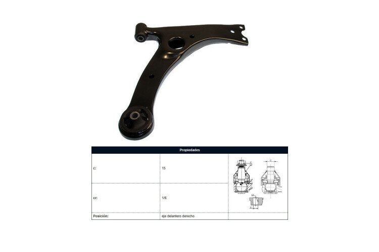 Parilla De Suspension Delantera Toyota Corolla 03-07 Der Parilla De Suspension Delantera Toyota Corolla 03-07 Der