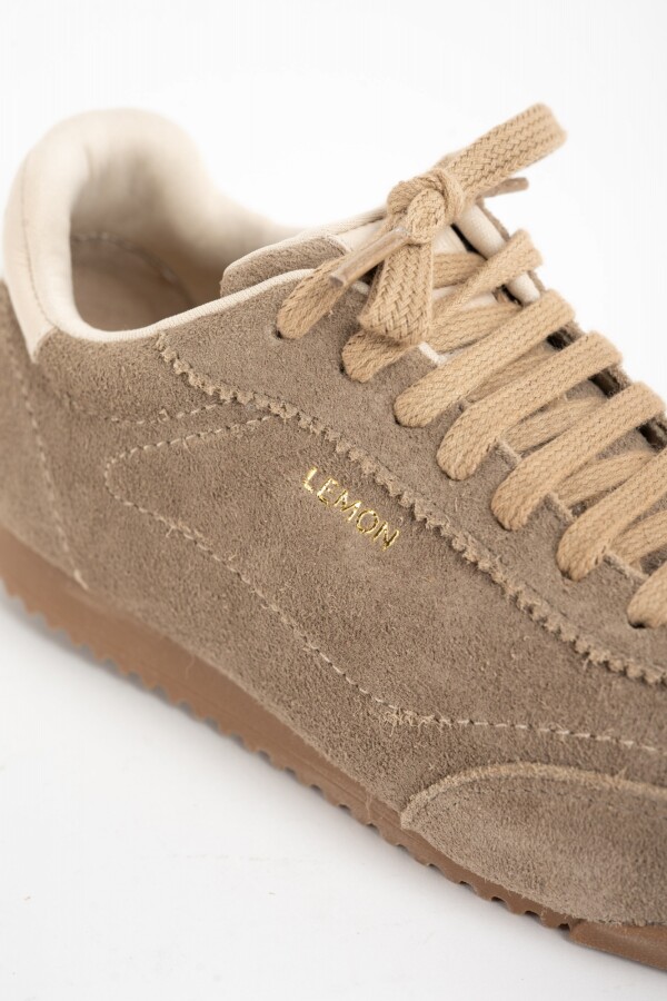 Zapatilla Gamuza Vison