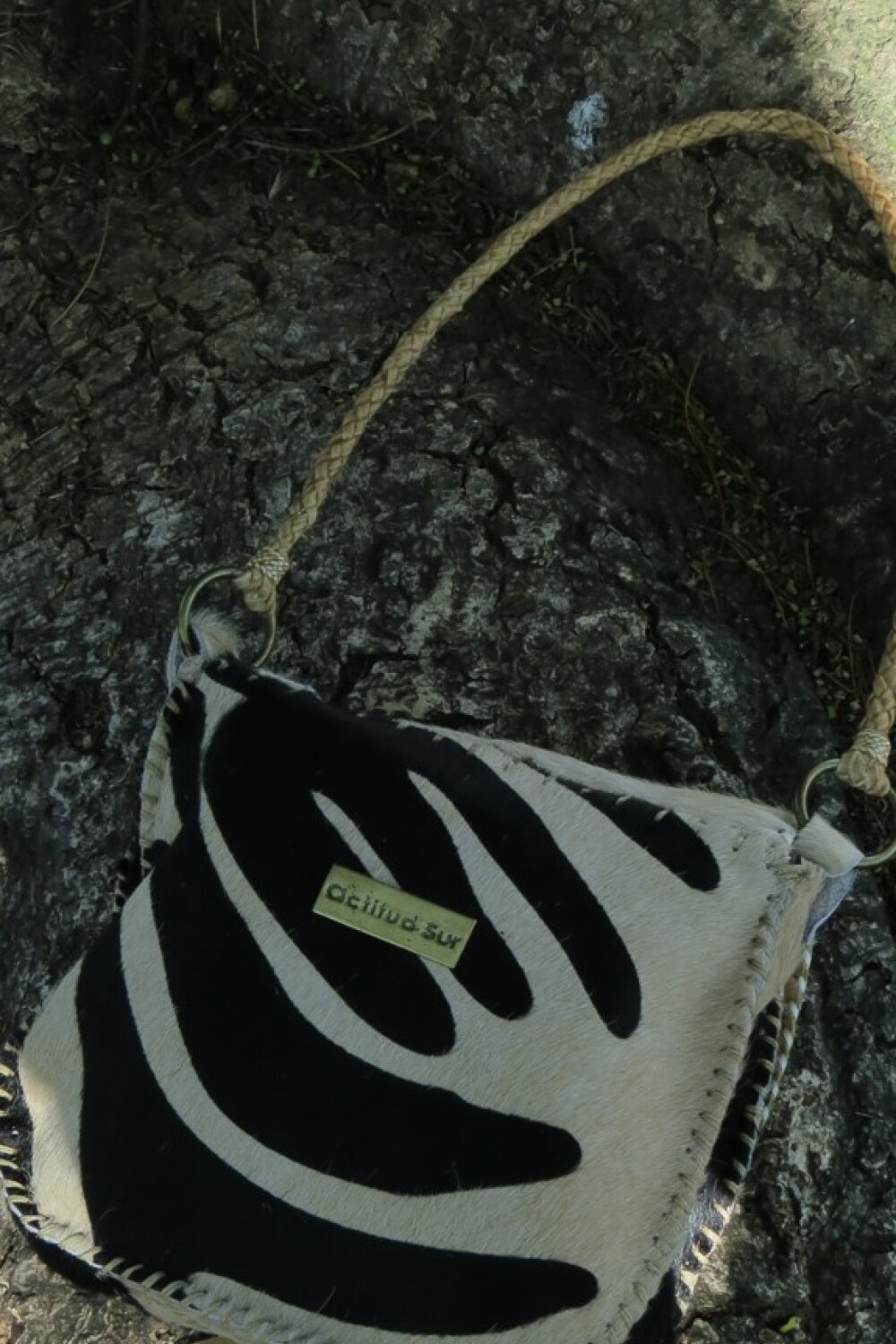 Cartera Lady Bag Zebra Beige