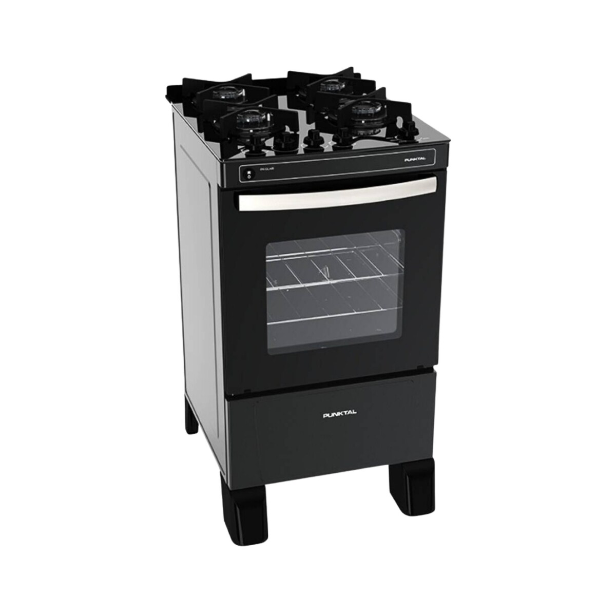COCINA S/GAS 4H. MESA VIDRIO ENCENDIDO ELÉCTRICO - negro 