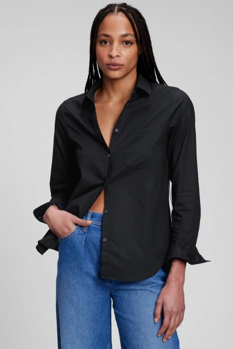 Camisa Clasica Mujer True Black