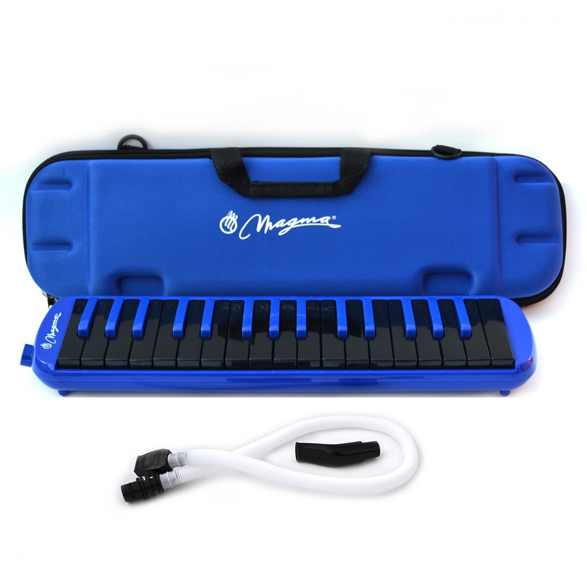 Melodica Magma azul 32 notas c/funda rígida teclas negras 