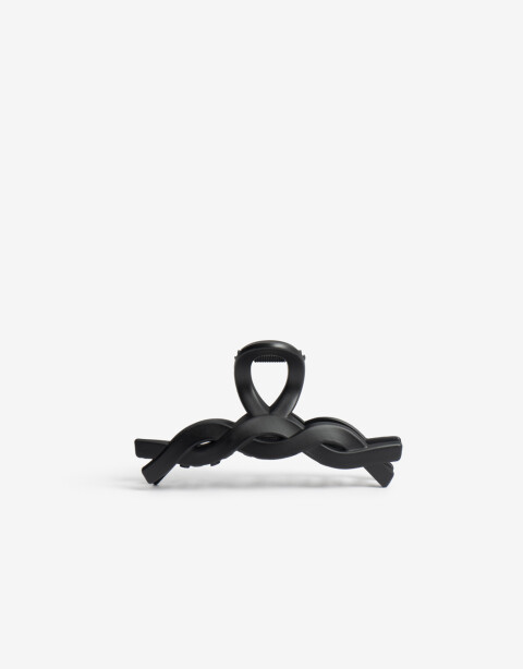 Broche Acrilico Broche Acrílico Trenzado - Negro