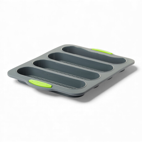 Molde de Pan Silicona Antiadherente para hornear Baguette 34.5×23.8×2.5cm Gris