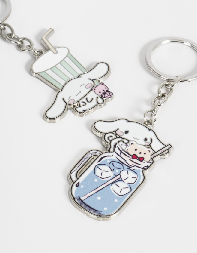 Llavero Set De Llaveros "cinnamoroll" - Combinacion Multicolor