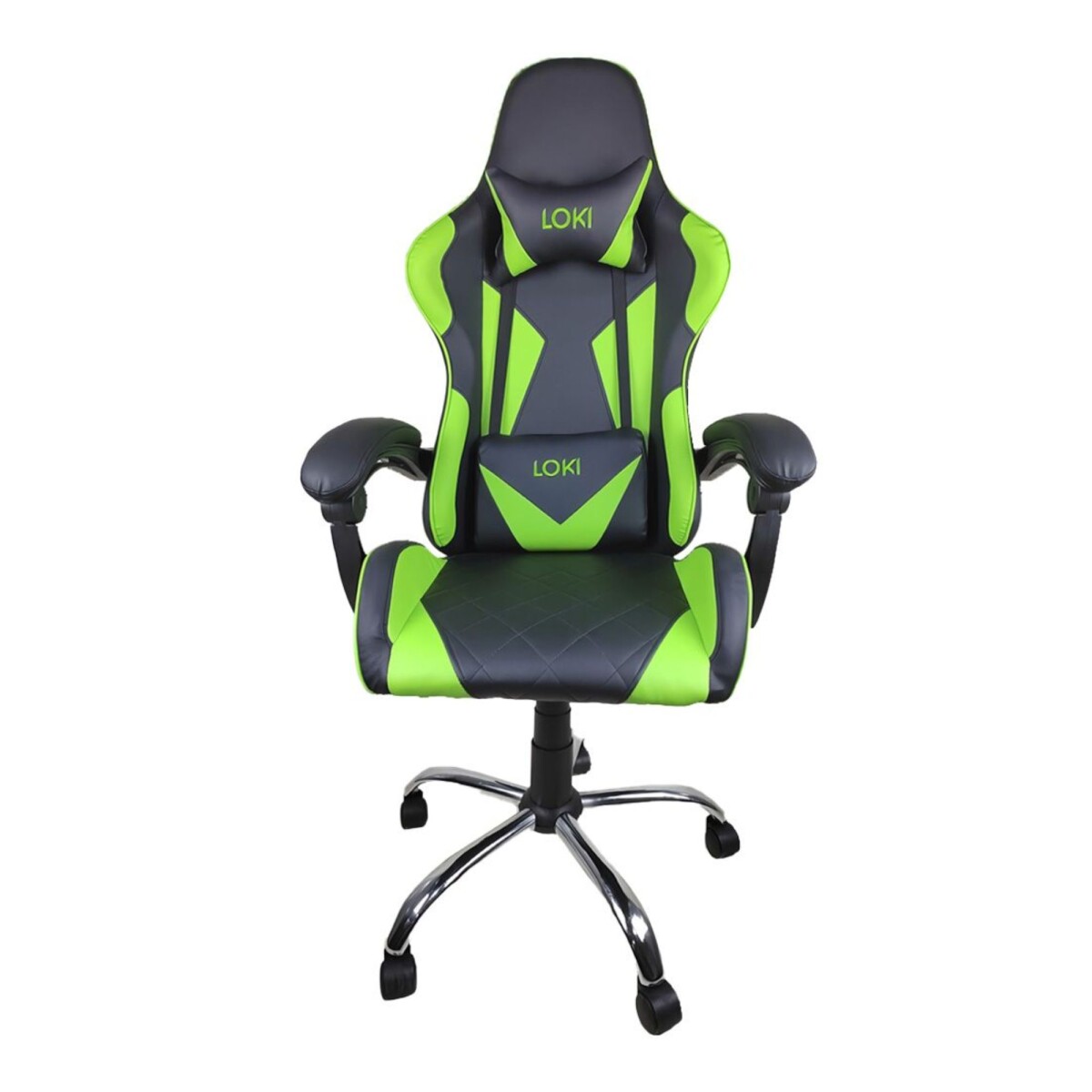 Silla Gamer Empoli EM-GC01 Loki - Negro/Verde 