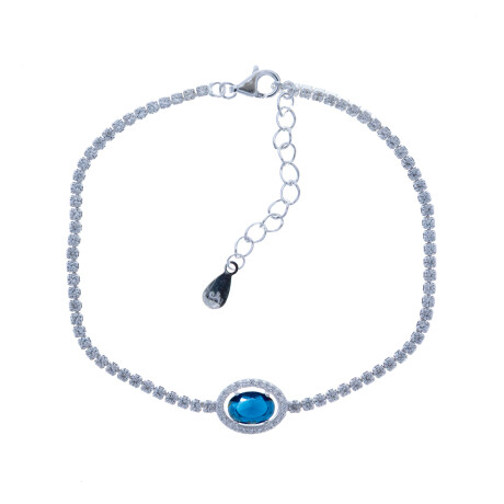 Pulsera de plata 925 con circonias. Pulsera de plata 925 con circonias.