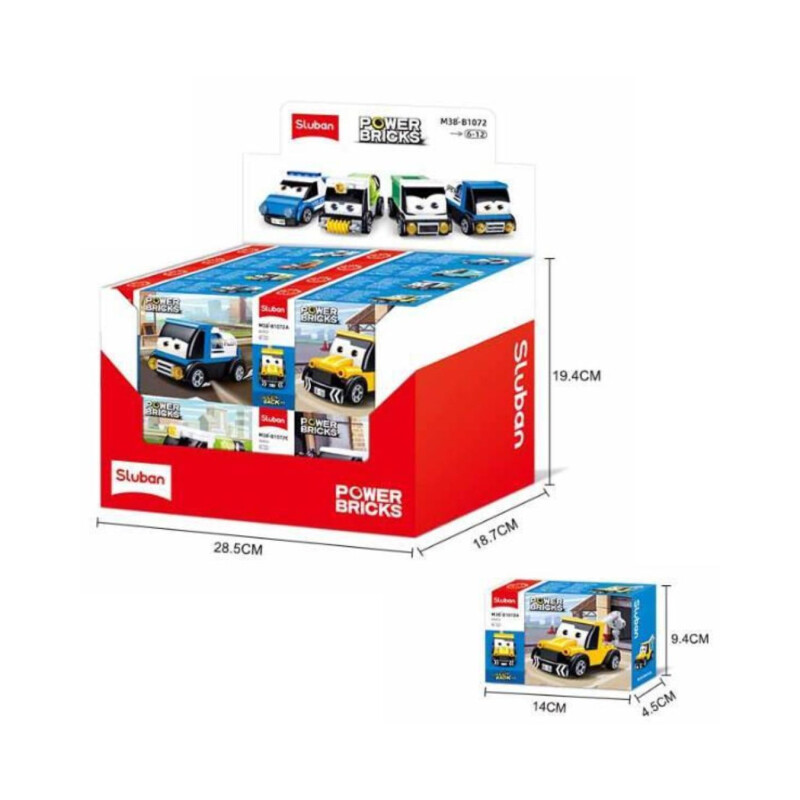Sluban POWER BRICKS - Construcción Pull Back Sluban Power Bricks - Construcción Pull Back