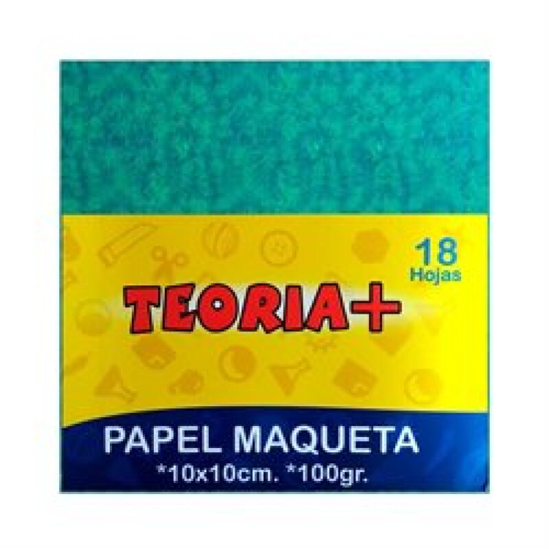Papel Maqueta 10x10 Cm 18 Hojas Doble Faz. #Papel Maqueta 10X10 Cm 18 Hojas Doble Faz.