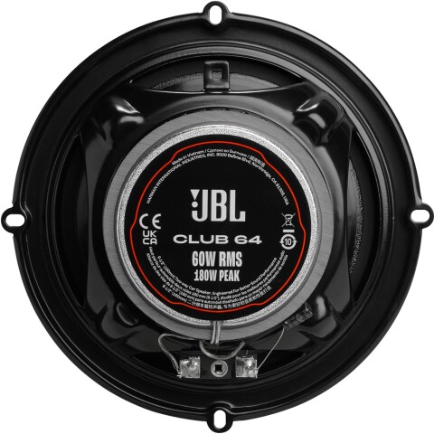 Parlante JBL Club CB64 6.5" 180W Coaxial 2 Vías para Auto Parlante JBL Club CB64 6.5" 180W Coaxial 2 Vías para Auto