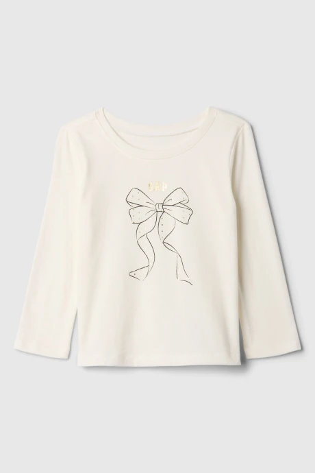 Remera Logo Gap Toddler Niña New Off White