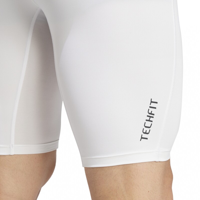 TECHFIT COMPRESSION TRAINING SHORT WHITE