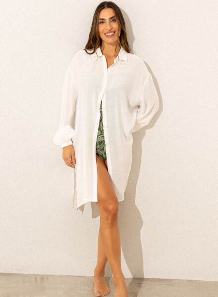 Camisola satin Blanco