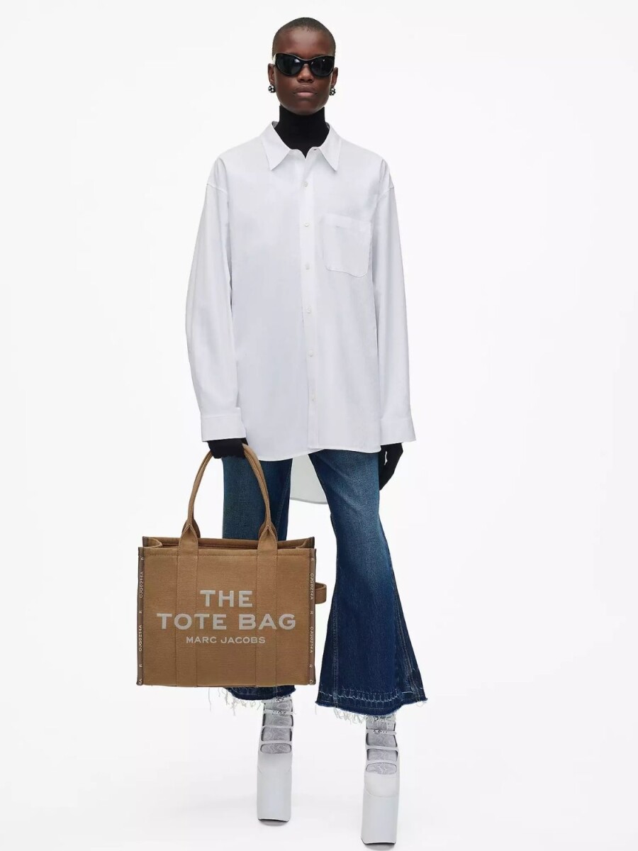 Marc Jacobs - The Tote Bag, grande tejido - Camel 