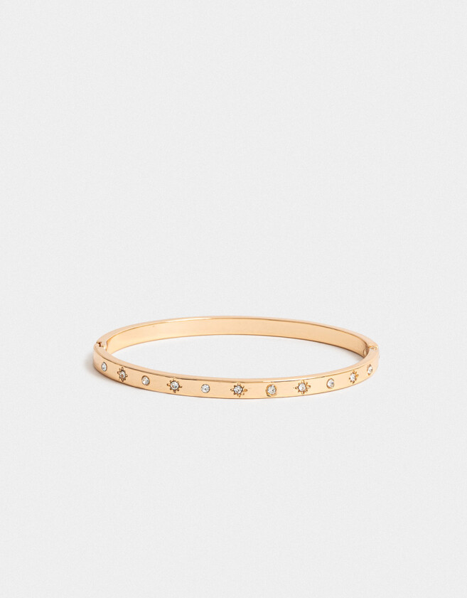 Pulseras Rígidas Premium Gold Pulsera Rigida Bañada En Oro - Dorado