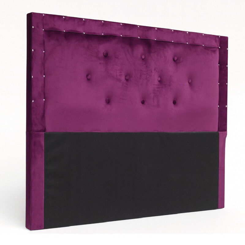 Respaldo De Sommier Ltc Relleno Con Guata Forrado En Suede Purpura Respaldo De Sommier Ltc Relleno Con Guata Forrado En Suede Purpura