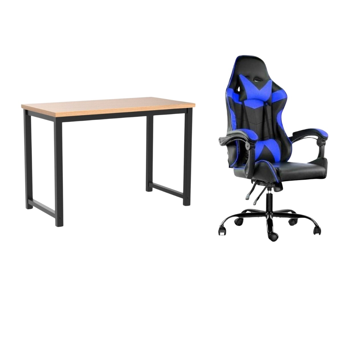 Combo Gamer Lumax Escritorio Gamer + Silla Gamer Reclinable 