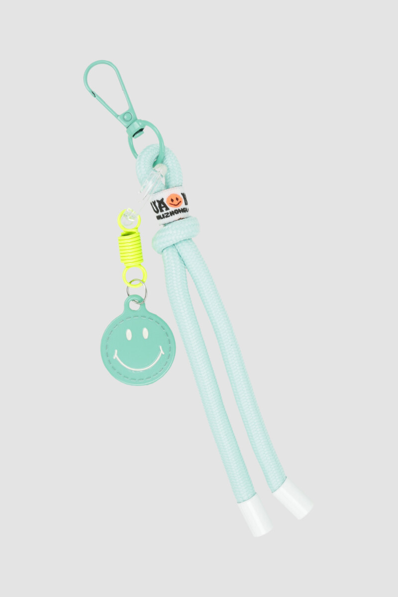 Charm para bolsos smile Celeste