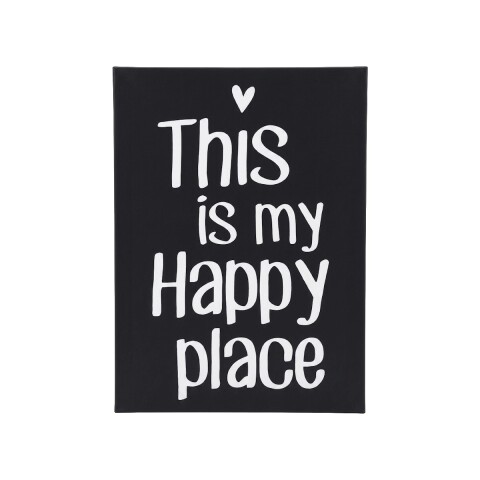 CUADRO HAPPY PLACE 30X40CM Unica