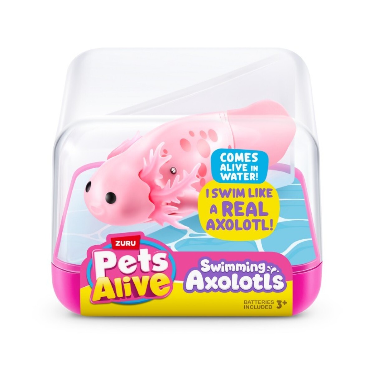 Muñeco Pets Alive Axolote Nadador Activado Con El Agua 