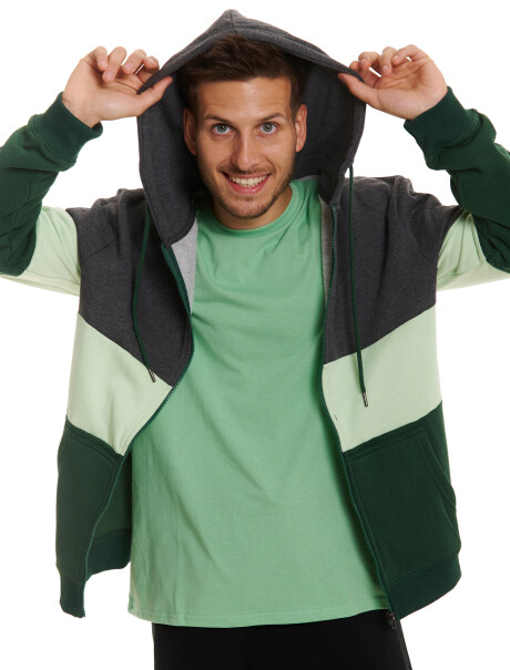 Campera felpa verde