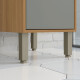 BAJO MESADA 1 PUERTA MOBILIARIO COCINA MDF COLORS FREIJO FREIJO Y VERDE