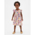 SL KEY FLORAL SMOCK RFL DRESS IVORY FROST FLORAL